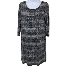 Katherine Barclay Womens Dress Size M Abstract Geometric Print Stretch