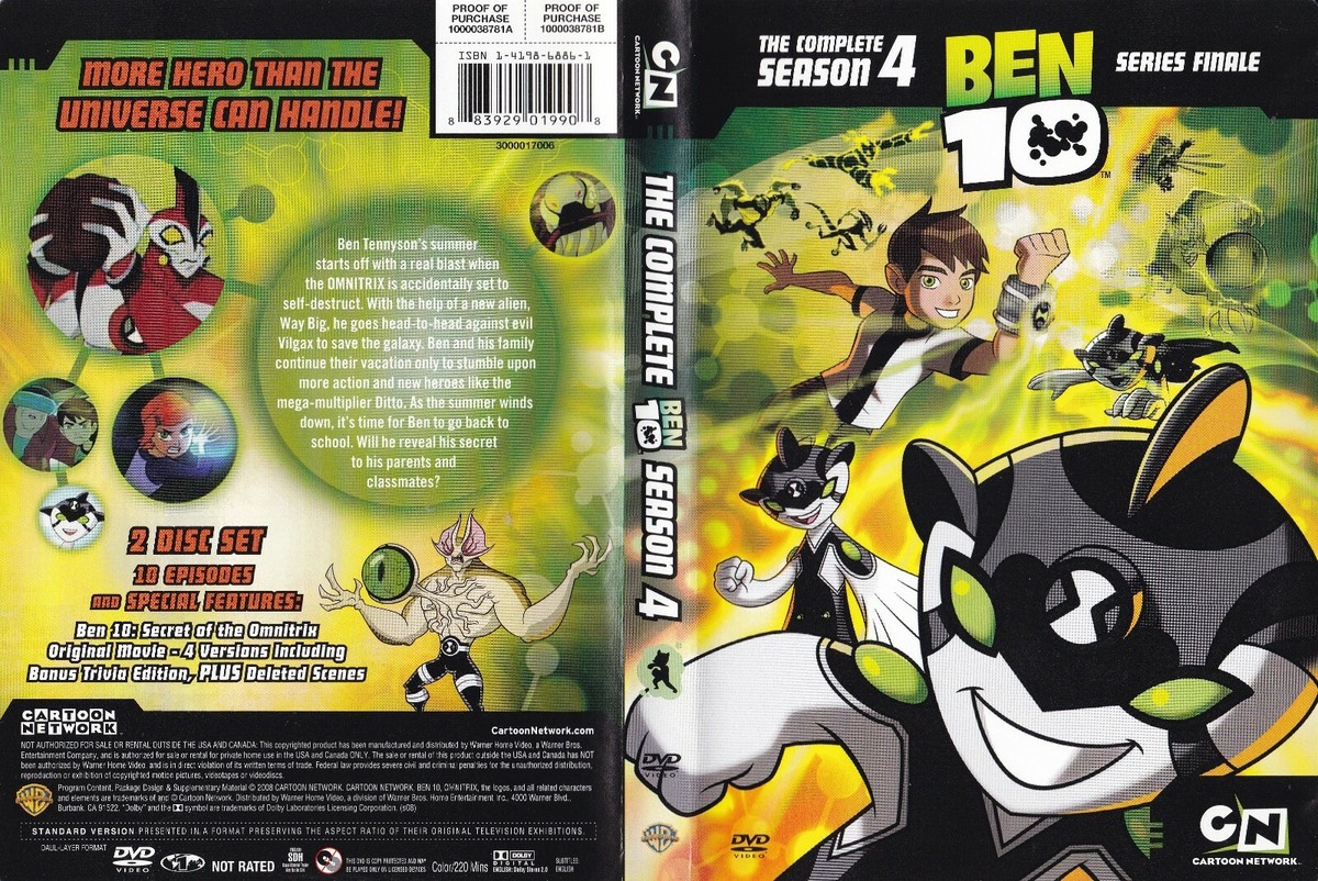 Ben 10 - The Complete Season 4 Series Finale (Fullscreen DVD