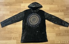 Kathmandu Import Adult Aztec Stonewash Hippie Boho Festival Hoodie Size Xl