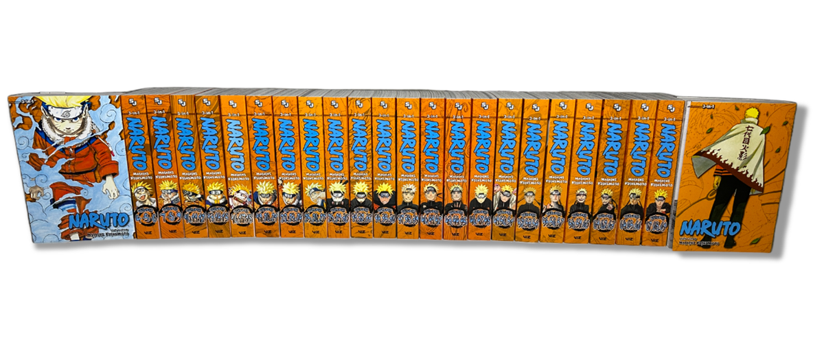 NARUTO 全巻セット 1-27巻 3-in-1 Naruto 3 in 1 Manga English Complete Set Volumes 1-24 (1-72