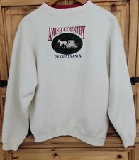 ALORE Sweatshirt-Size XL-Amish Country Pa. Double Collar-MADE IN USA-Vintage