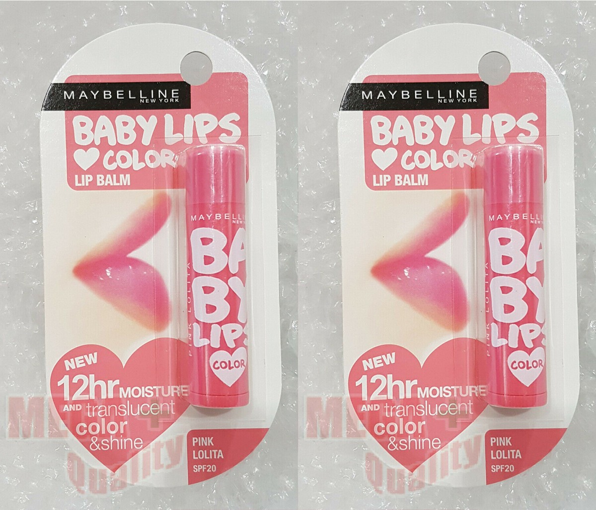 新品　限定　MAYBELLINE リップバーム　BABYLIPS SPF20 2 x MAYBELLINE BABY LIPS BALM SPF 20 KEEP INSTANT 8-HOUR MOISTURE