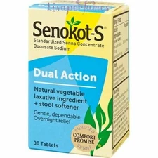 Senokot Dual Action Laxative & Stool Softener 30 Tablets...5