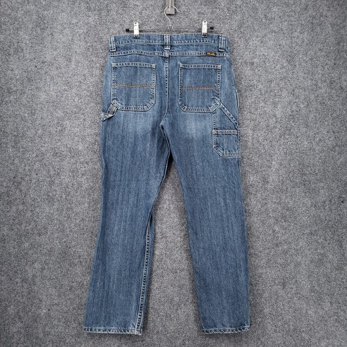 Wrangler Jeans Boys 16 Husky Blue Hero Carpenter Straight Leg Medium Wash Denim - Picture 2 of 14