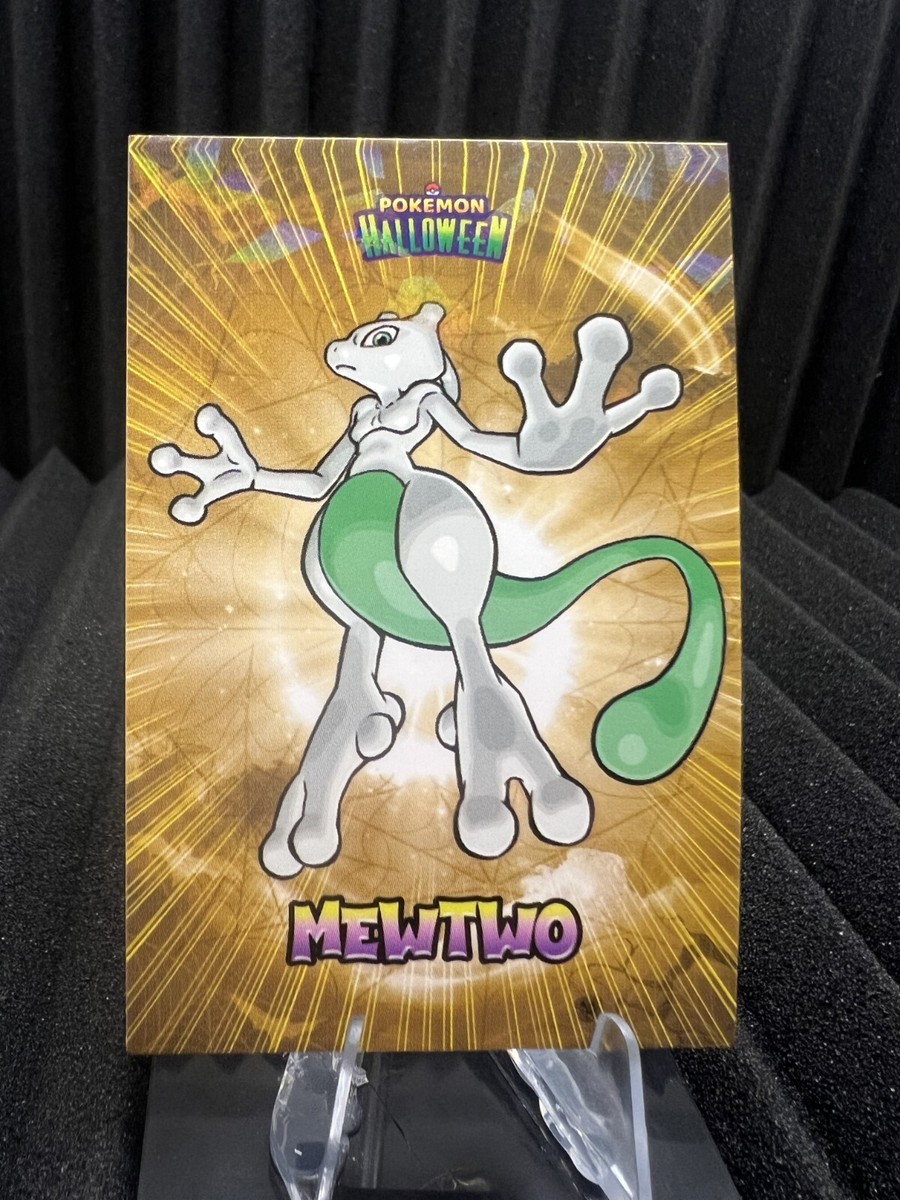 pokemon mewtwo halloween card Pokmon TCG Promo Trick or Trade 056/172 HOLO BLEED ERROR!!! placed immediately into protective sleeves Mewtwo - 056/172 - Trick