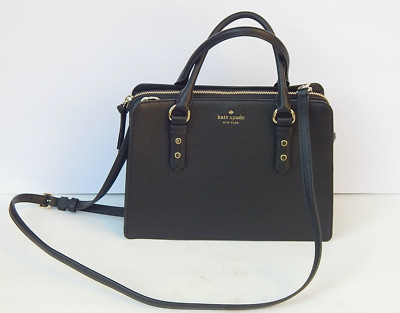 Kate Spade New York Lise Mulberry Street SATCHEL Shoulder Bag Black NEW AUTHENTC
