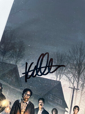 額入り　michael j flanagan　SING(50) Mike Flanagan Director & Kate Siegel Signed MIDNIGHT MASS 12x18