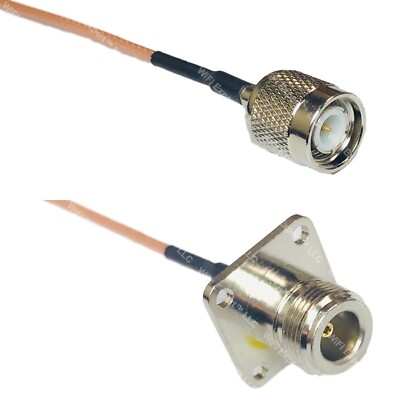 RG316 TNC MALE to N FLANGE FEMALE RF Cable Rapid-SHIP LOT