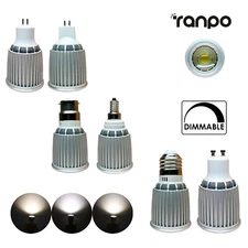 Dimmable Led Spotlight Bulbs 12w Cob Gu10 12v 24v 220v 240v Bulb E14 Mr16 E12