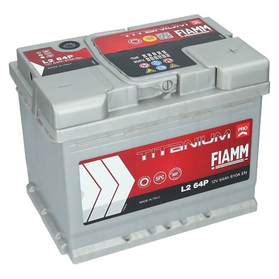 FIAMM TITANIUM PLUS 12V 64Ah Autobatterie-Starterbatterie ersetzt 60Ah 62Ah 70Ah