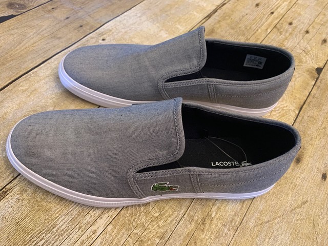 lacoste gazon slip on