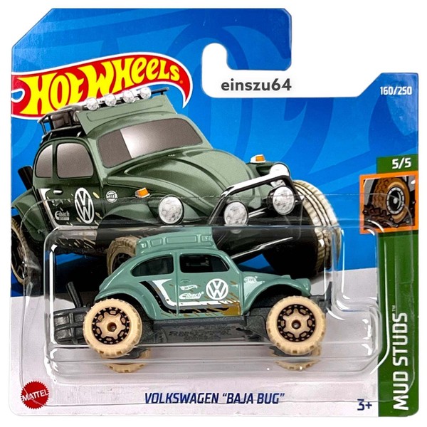 Hot Wheels 2022 - Volkswagen Baja Bug - Mud Studs 5/5 - HCX74 - 160/250 - Ovp-image