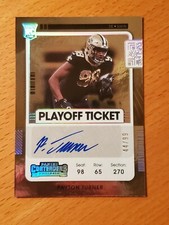 2021 Contenders Playoff Ticket #156 Payton Turner Saints Rookie Auto #'d 44/99