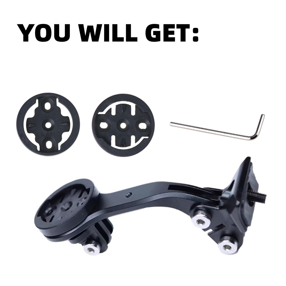 Support GPS Vélo Pour Trek Madone SLR7/SLR9 - Compatible Garmin, Wahoo, Bryton - Noir
