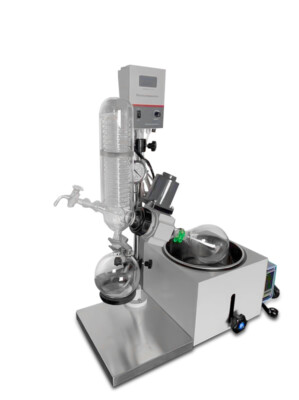 Good Seal Lab Rotary Evaporator 2L Manual Lifting Rotavapor Digital Condenser HQ