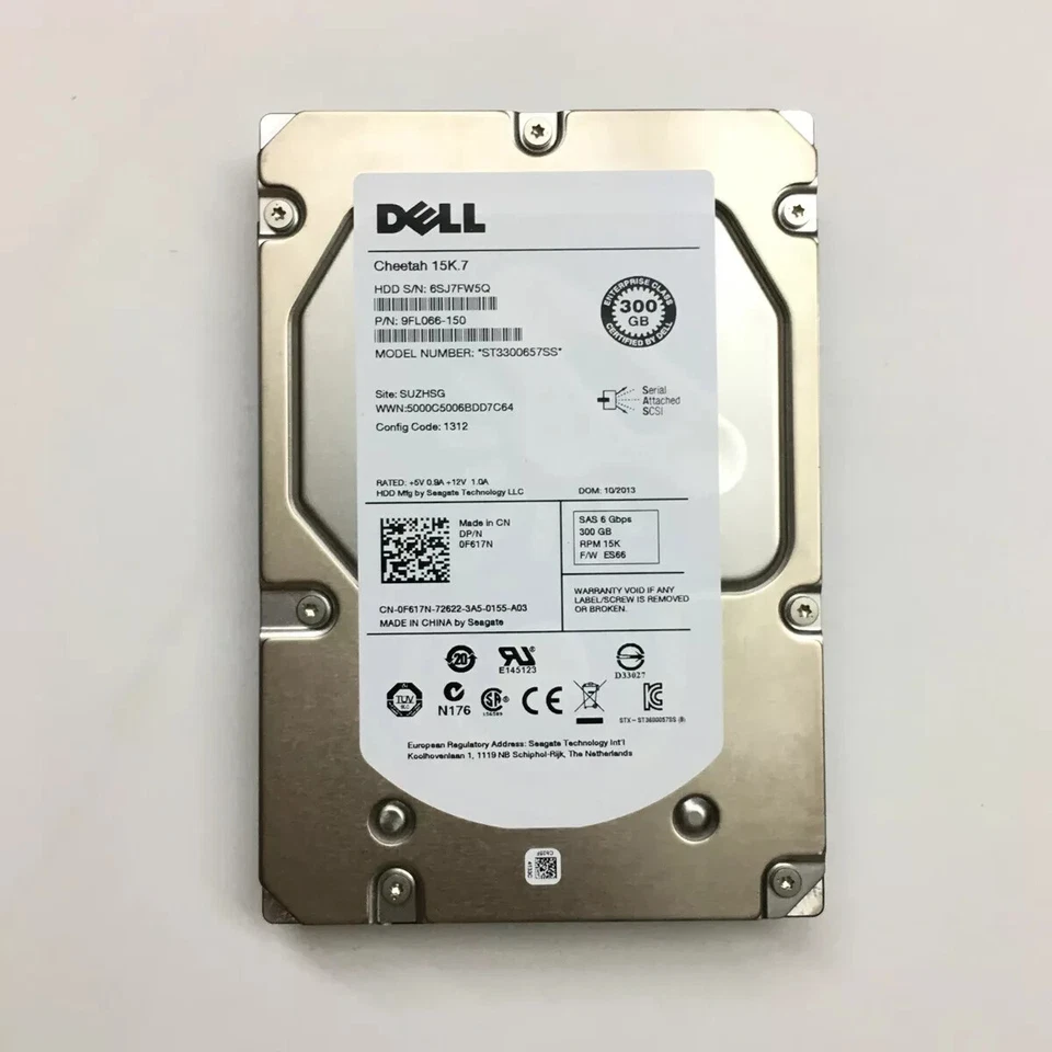 NEW Dell F617N 0F617N Cheetah ST3300657SS 15K.7 300GB 6G 3.5 SAS HDD HARD DRIVE - Image 4 of 4