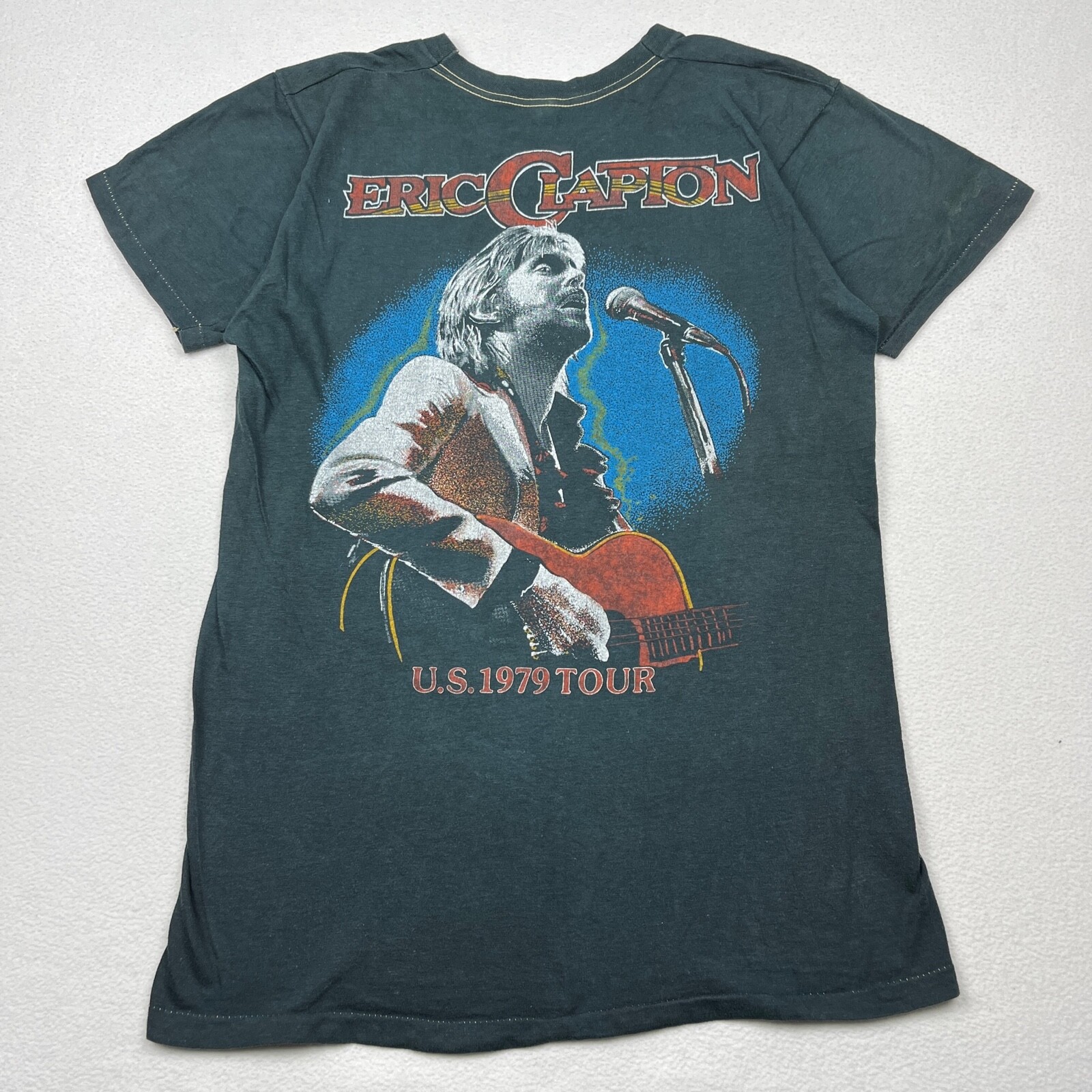 VTG ERIC CLAPTON Journeyman World Tour T Shirt 90s La