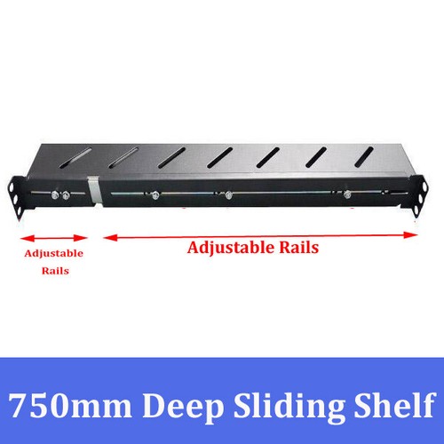 Brand New 750mm Deep Sliding Shelf For 1000mm Deep 19" 19 inch Server Cabinet - Picture 3 of 3