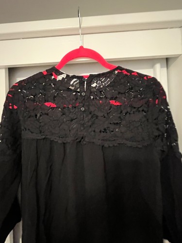 H&M A line Dress Lace Black size EUR 38 UK10 - Picture 4 of 6