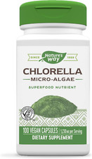 Nature's Way Chlorella Micro-Algae, 1,230 Mg per Serving, 100 Vegan Capsules