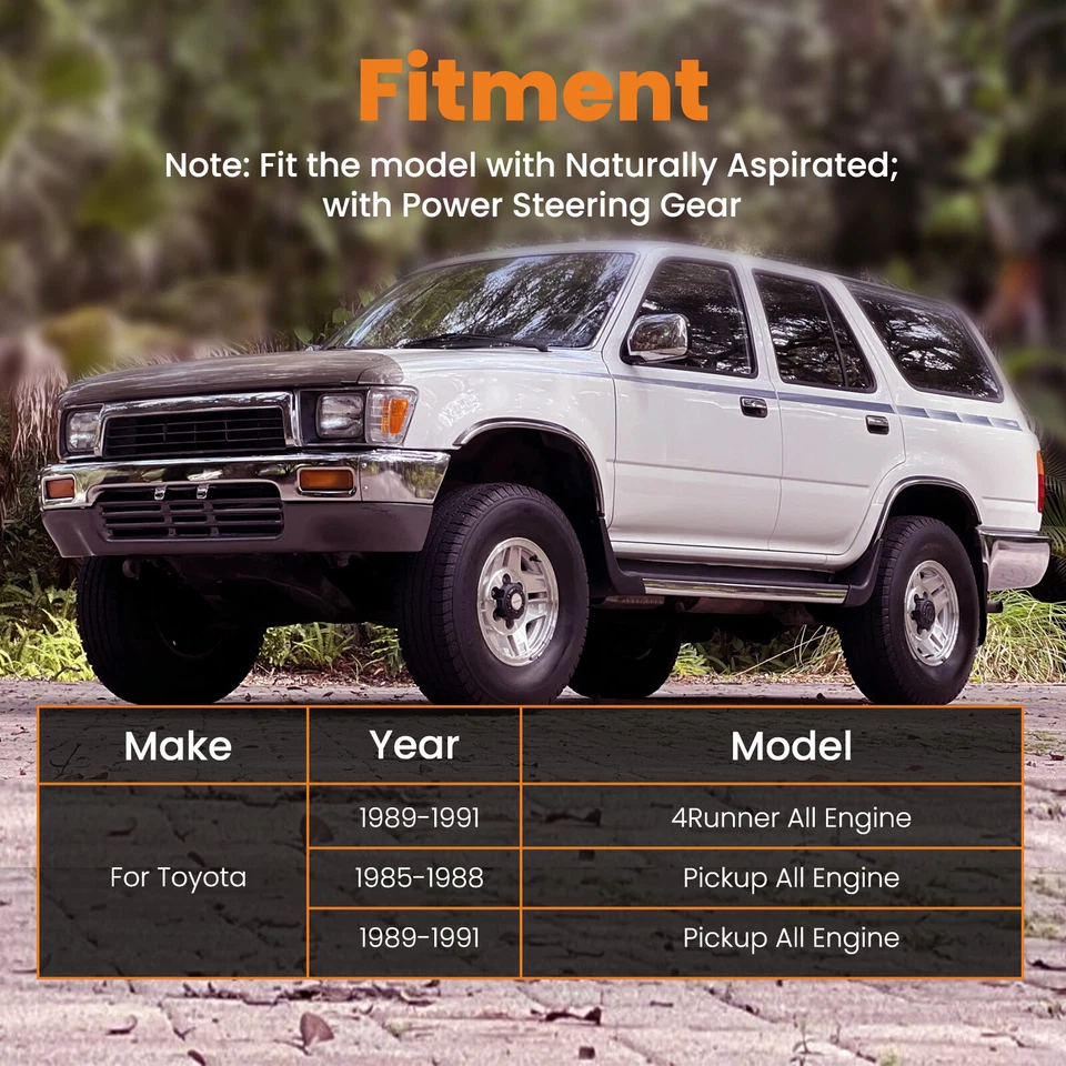 Caja de cambios de dirección asistida para camioneta Toyota 1989-1991 todo motor 4x4 27847 Foto 3 de 4