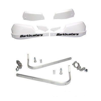 BarkBusters VPS weiß Handschutz & Zweipunkthalterung BMW G650 X Country 2007 - 2012