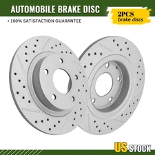 278mm Rear Drilled Disc Brake Rotors Set for 2014 2015 - 2021 Mazda 6