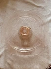 Vintage Mid-Century Pink Pedestal Cake Stand Madrid Pattern Depression Glass