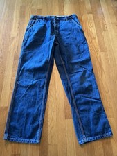 Carhartt FR 36x34 Flame Resistant Men  s Pocket Blue Denim Jeans 290-83