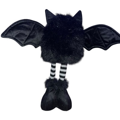 Debi Lilly Bat Plush GREETER Black Stuffed Figure 13'' Halloween SPOOKY Decor