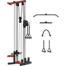 Wall Mount Cable Machine Dual Pulley 400lb La...