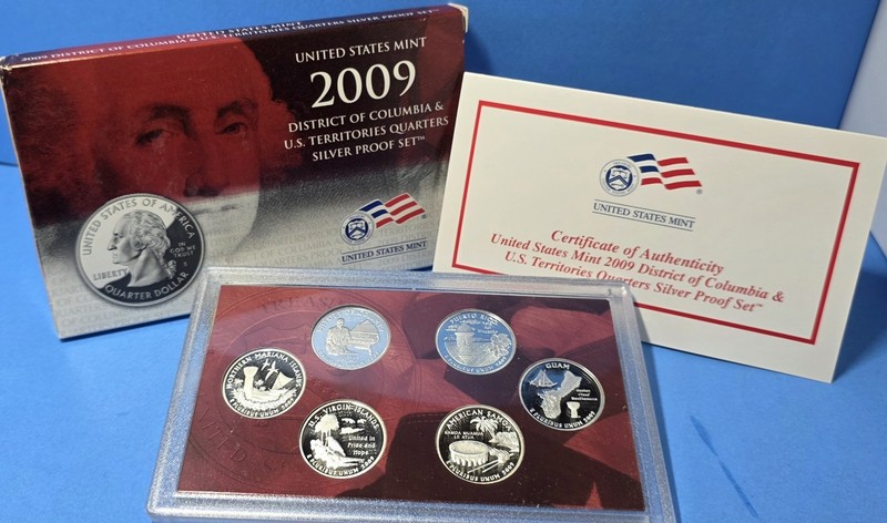 2009-S SILVER Proof Quarters U.S. Mint Set