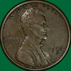 1926-S Lincoln Wheat Cent Extremely Fine XF Coin #32108
