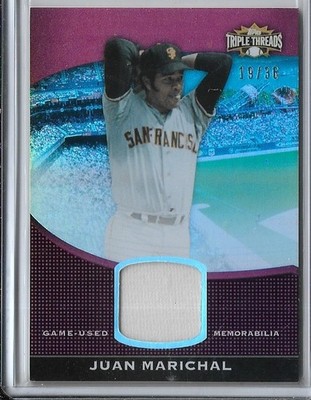 2011 Topps Triple Threads JUAN MARICHAL Game Used Material #ed 19/36 HOF'er