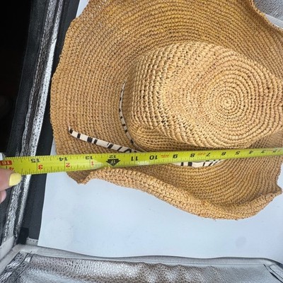 Hat Attack Sun Hat Millie Continental Beach Day Raffia Straw Floppy Wide Brim Hat Attack Sun Hat Millie Continental Beach Day Raffia Straw  main image 4