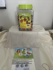 Pre-owned Perler Beads Container W/ Ironing Papers,  2square Trays
