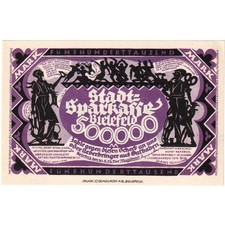 [#294364] Germany, Bielefeld, 500000 Mark, 1923-08-20, UNC
