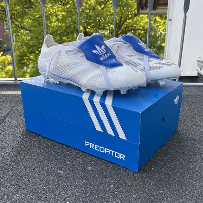 Adidas Predator Elite FT DB FG Herren Stollen Rasen Weiß/Blau EUR 46