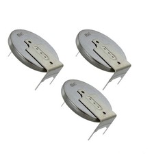 3x  CR-2032/GUN 3V Lithium Coin Battery Horz 3 Pins Tab RTC PC CMOS