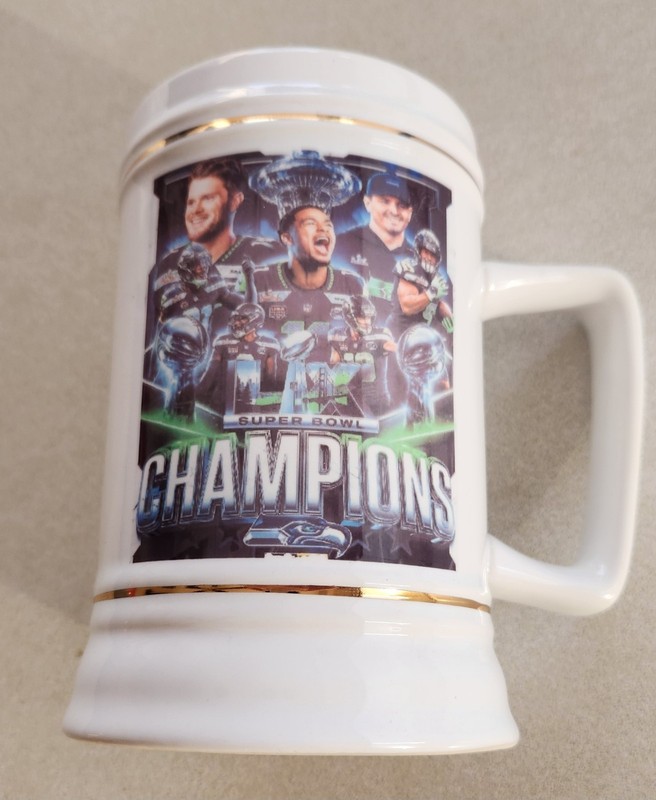 Seattle Seahawks Super Bowl Champions Beer Stein - 2026 Champs