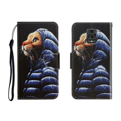 Xiaomi Redmi Note 9 Pro Horizontal Flip Leder Case mit Halterung und Slot