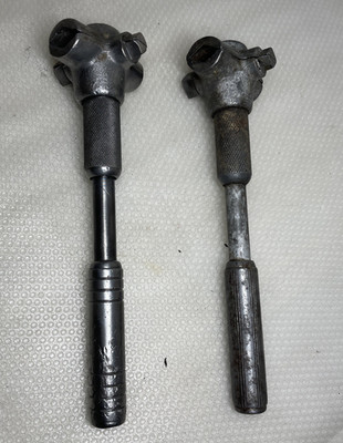 Lot of 2 Vintage 1940s Blackhawk 151 Adjustable Spark Auto Wrench 4 Sided
