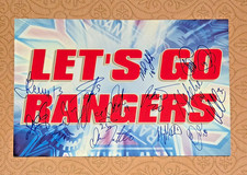 New York Rangers 14 Signed Autograph MSG Photo Card Adam Graves Fleury York etc
