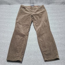Tommy Hilfiger Pants Womens 14 Brown Tribeca Skinny Corduroy Stretch Casual