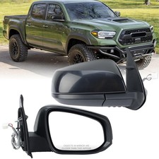 Toyota Tacoma Passenger Side Mirror Heated Manual Fold Right Compatible