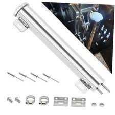 Radiator Coolant Overflow Puke Tank Polished Coolant Reservoir Tank 2"x15"