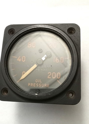 #ad Vintage U.S. Army OIL PRESSURE GUAGE Aviation Bakelite? GLOWER $79.99