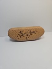 Maui Jim Woven Faux Bamboo Sunglasses Hard Shell Clamshell Glasses Case Only