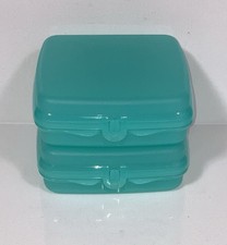 Tupperware Hinged Sandwich Keepers #8203 Blue...