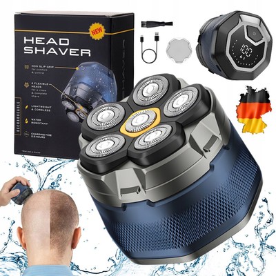 Neu Glatzen Rasierer Herren, Kopfrasierer Glatze Wasserdicht Kopf Rasierer IPX7